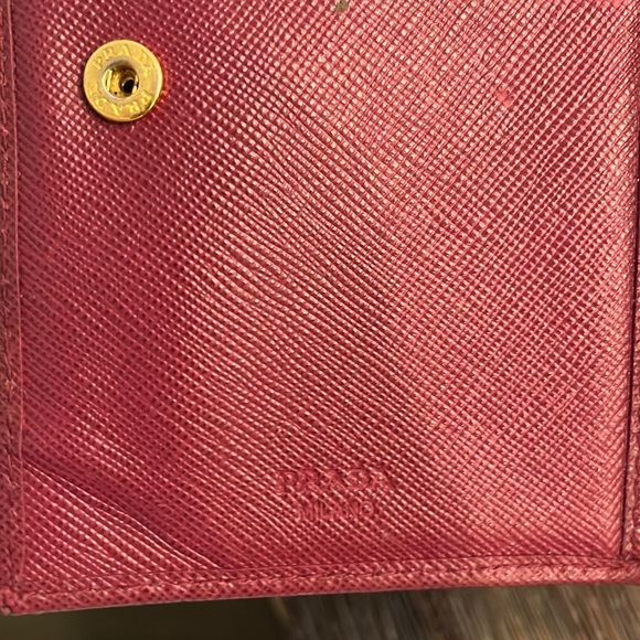 Prada Pink Saffiano Leather Wallet - Picture 7 of 8